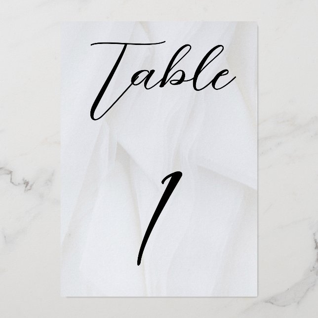 White/Silver Foil Table No. 1 (Front)