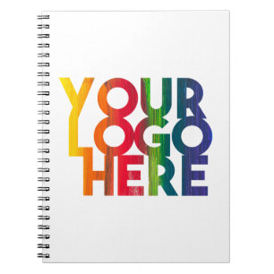 White Simple Business Logo Notebook
