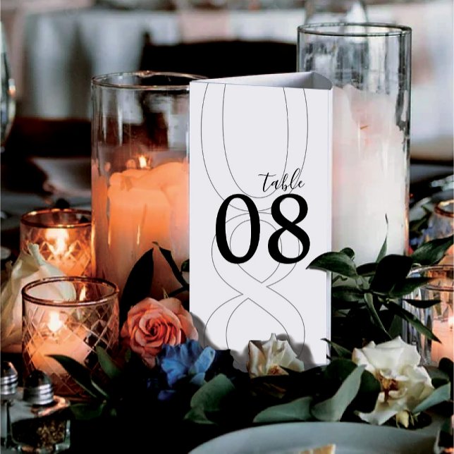 White Simple Modern Tri-Fold Wedding Menu Poster (Creator Uploaded)