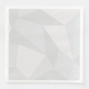 White, simple, modern, urban, cool, trendy pattern napkin