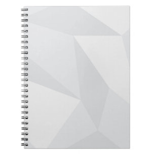 White, simple, modern, urban, cool, trendy pattern notebook