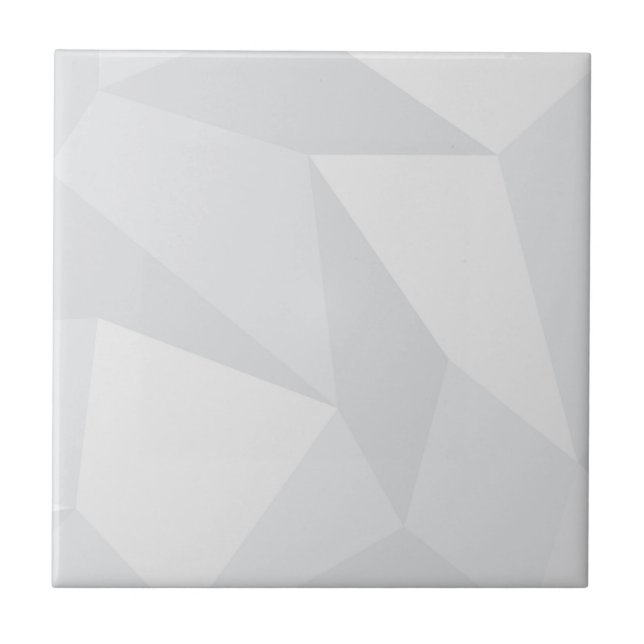 White, simple, modern, urban, cool, trendy pattern tile (Front)