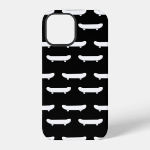 White Skateboard Monochromatic Black Skater Urban iPhone 12 Case