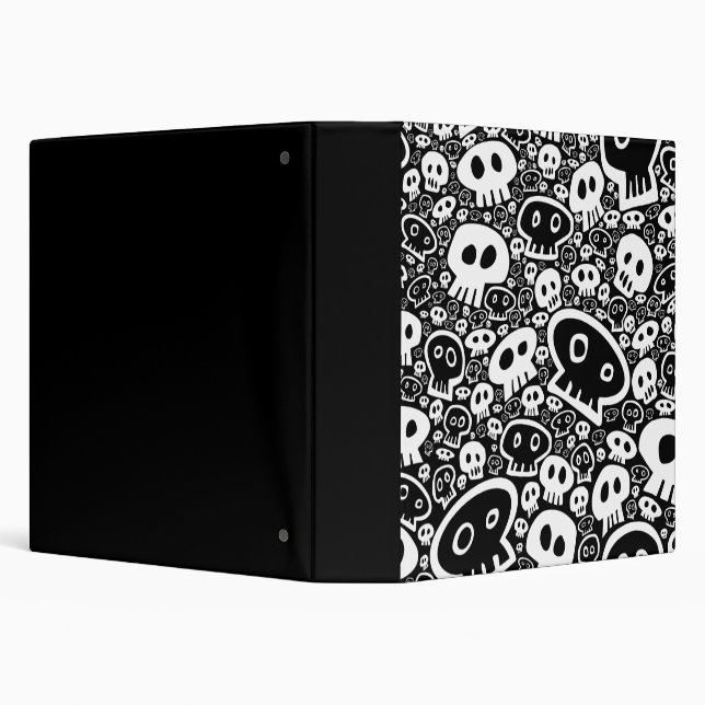 White Skull Pattern Binder (Background)