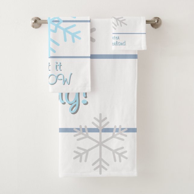 White Slate Blue Geometric Lines Snowflakes (En situation)