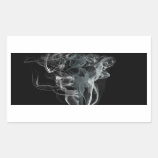 White smoke on black background sticker
