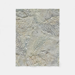 White Snake Skin Throw Blanket 