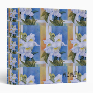 WHITE SNAPDRAGONS BINDER