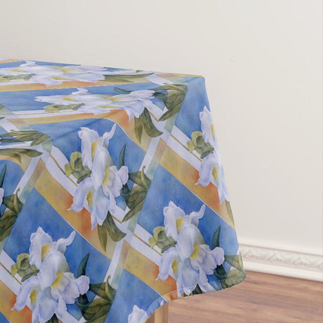 WHITE SNAPDRAGONS TABLECLOTH (In Situ)