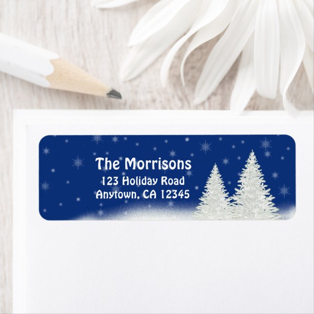 White Snow Covered Trees | Winter Holiday Address (Insitu)