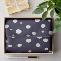 White Snow Dot Pattern Satin