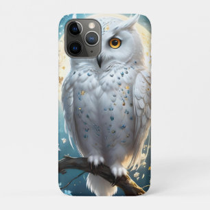 White Snow Owl With Sparkle, iPhone 11 Pro Case