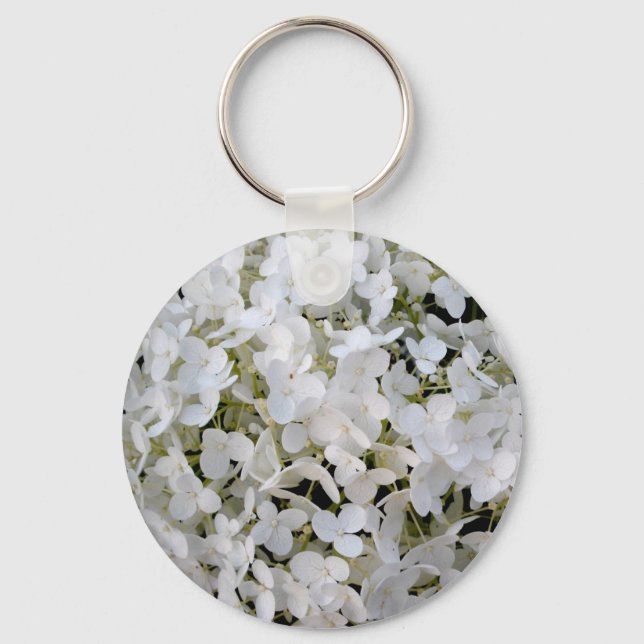 white snowball keychain (Front)