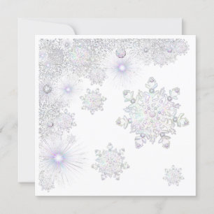 White Snowflake Card