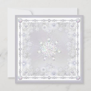 White Snowflake Card