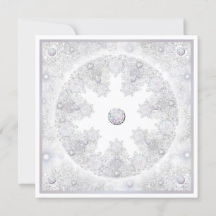 White Snowflake Card