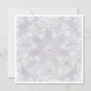 White Snowflake Card