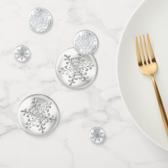 White Snowflake Confetti (Group)