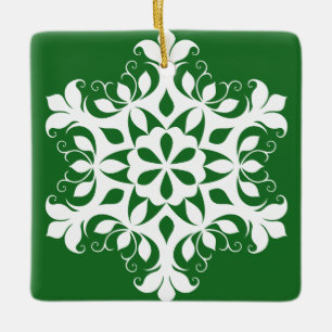 White Snowflake Ornament