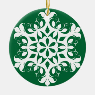 White Snowflake Ornament