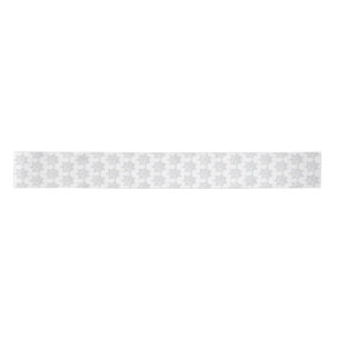 White snowflake satin ribbon