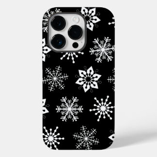 White Snowflakes Case-Mate iPhone 14 Pro Case