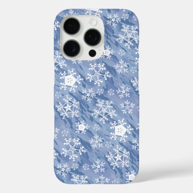 White Snowflakes Case-Mate iPhone Case (Back)