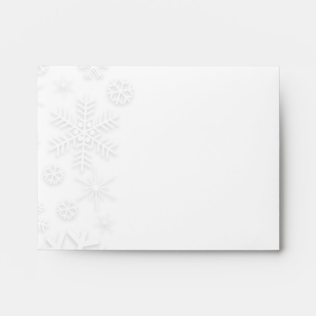 White Snowflakes Envelope (Front)