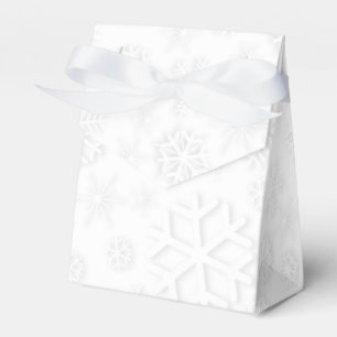 White Snowflakes Favor Box