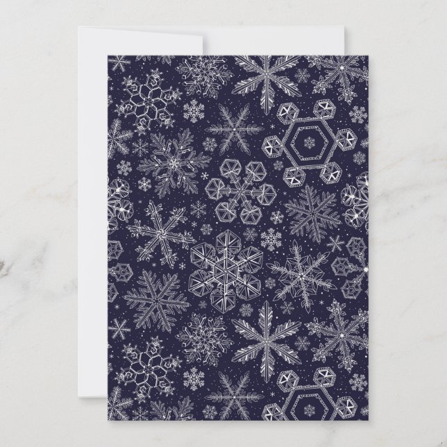 White Snowflakes on blue (Front)