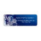 White snowflakes on blue Christmas