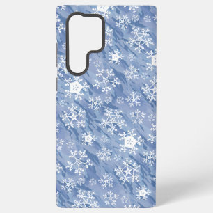 White Snowflakes Samsung Galaxy Case