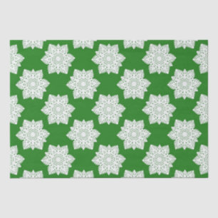 White Snowflakes Tissue Paper