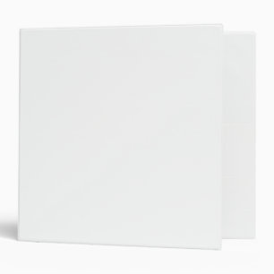 White Solid Colour Minimalist Binder