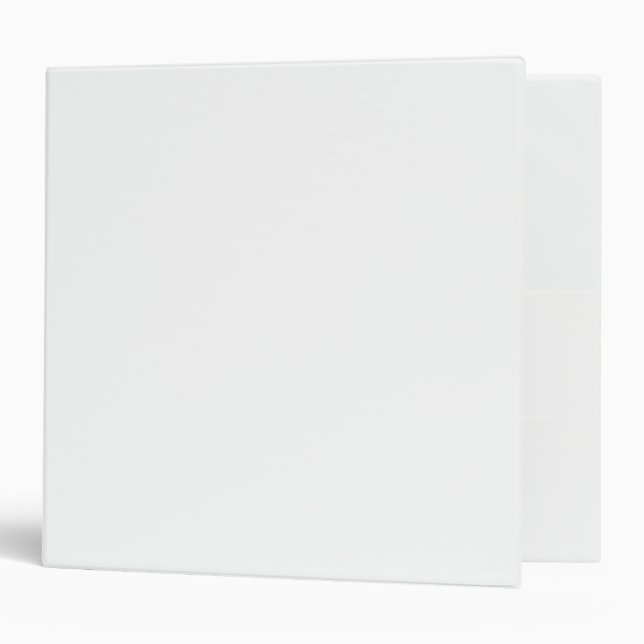 White Solid Colour Minimalist Binder (Front/Inside)