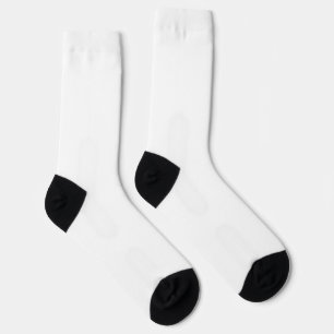 White Solid Colour Socks