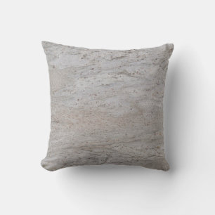 White Speckled Marble Textured Pillow