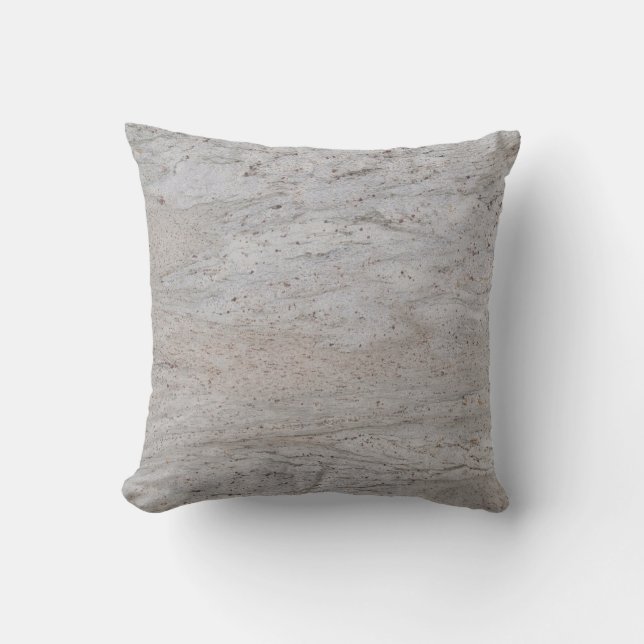 White Speckled Marble Textured Pillow (Front)