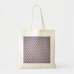 White spheres tote bag