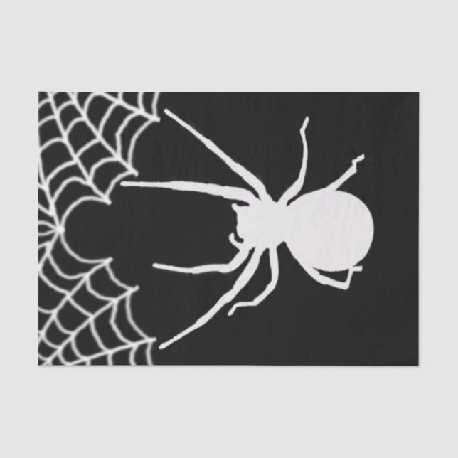 White Spider Tissue Paper (Front)