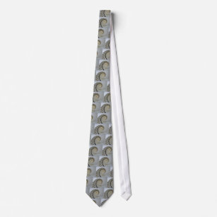 White Spiral Staircase Tie