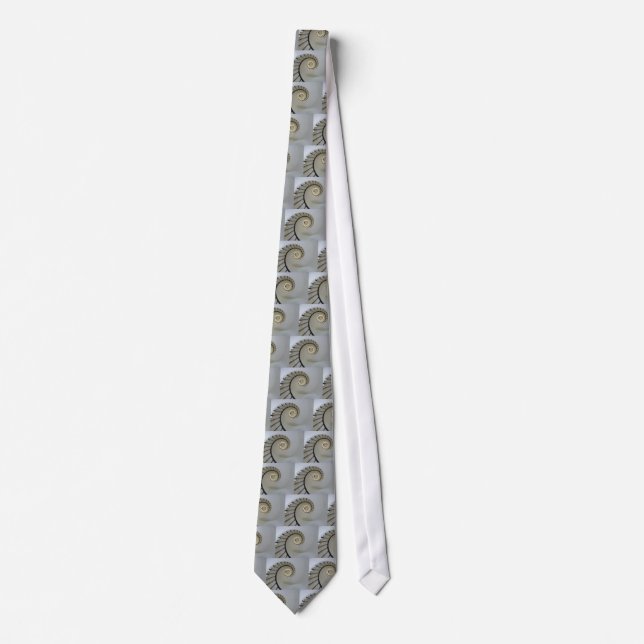 White Spiral Staircase Tie (Front)