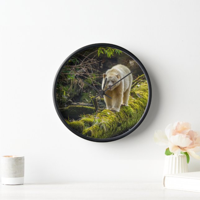 White Spirit Bear | British Columbia, Canada Clock (Home)