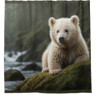 White Spirit Bear Cub Wildlife Art