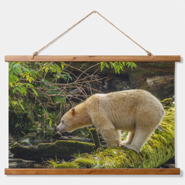 White Spirit Bear Hanging Tapestry (Front)