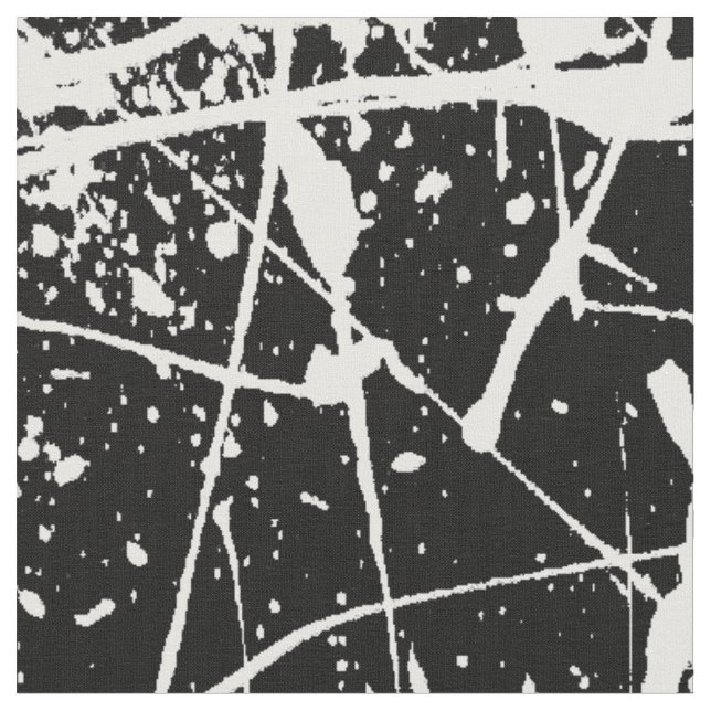 White Splatter on Black Fabric (Close Up)