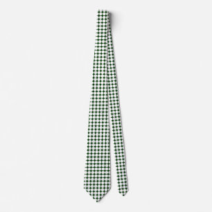 White Spots - Dark Green Tie