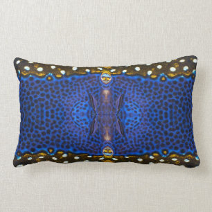 "White Spotted Boxfish II" Lumbar Throw Pillow