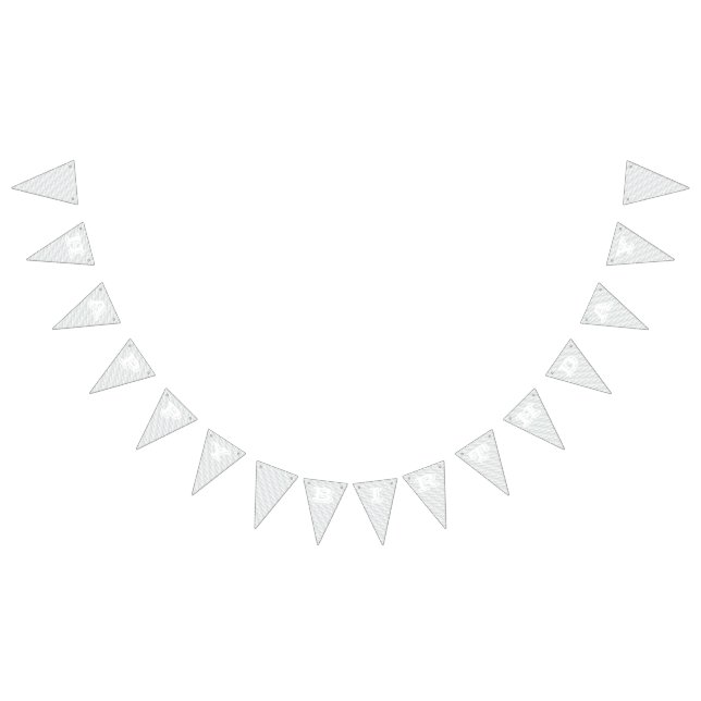 White square embossed bunting flags (All)