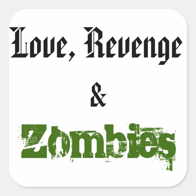 White Square Sticker (Front)